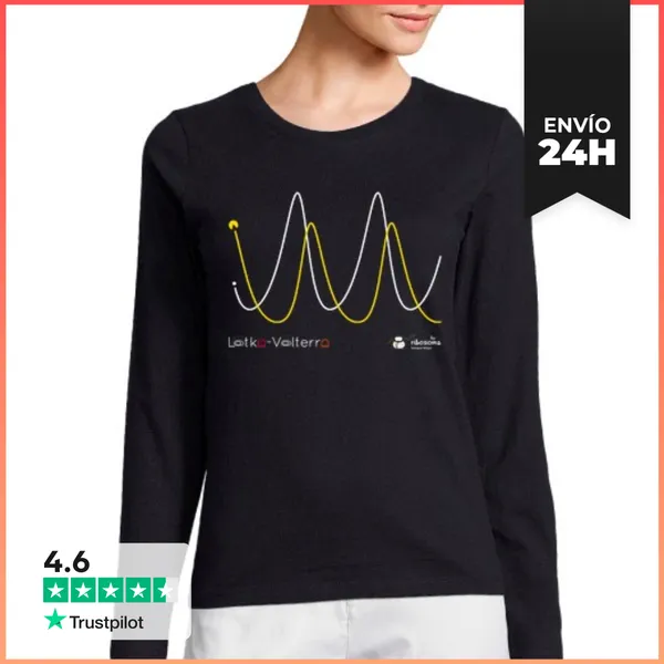 Camiseta Mujer Manga Larga Lotka-Volterra LaTostadora