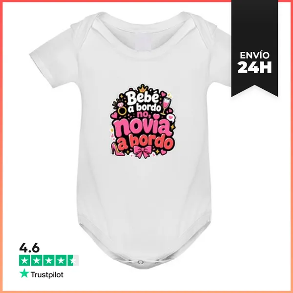 Body Bebé Bebé A Bordo No, Novia A Bordo LaTostadora