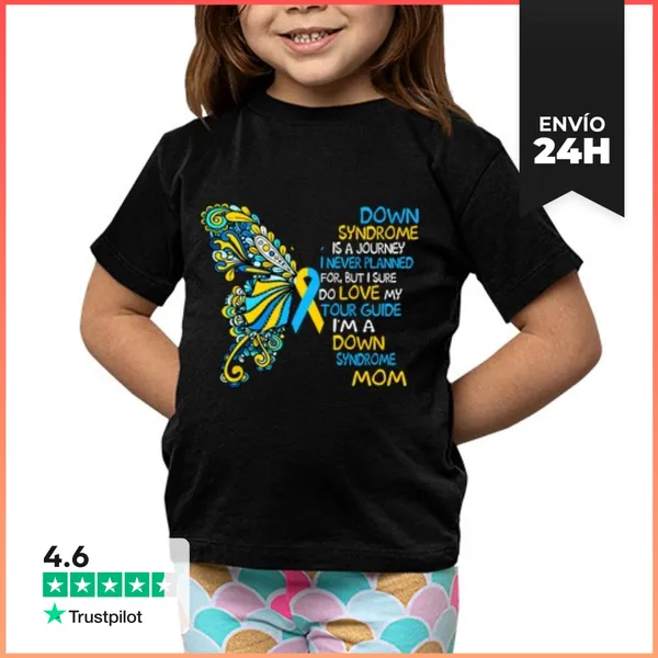 Camiseta Clásica Para Niños Orgullosa Mamá De T21 Síndrome De