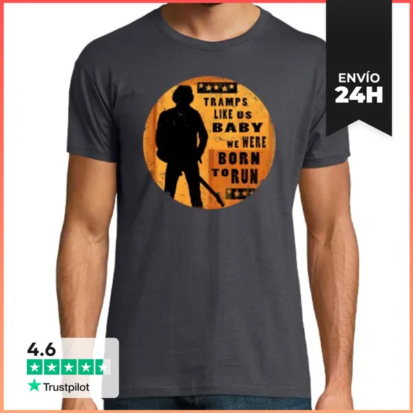 Camiseta Hombre Clásica Born To Run LaTostadora