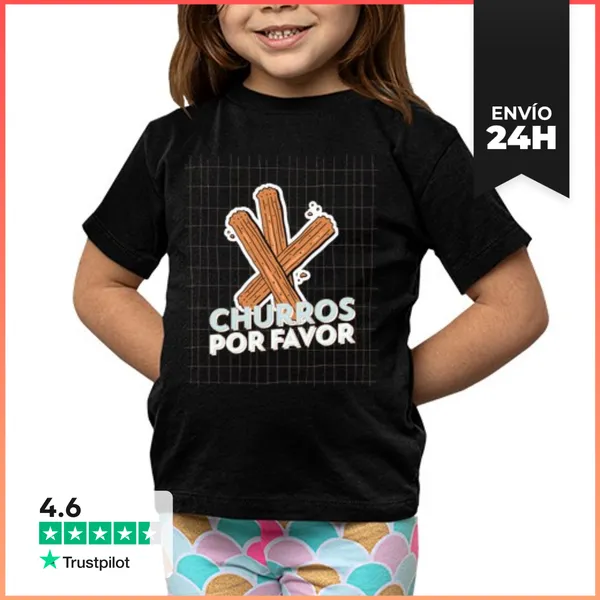 Camiseta Clásica Para Niños Churros Por Favor LaTostadora
