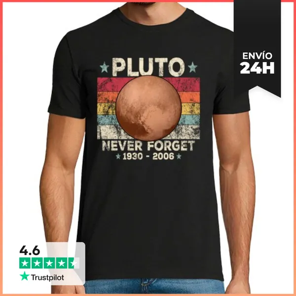 Camiseta Hombre Clásica Nunca Olvides La Ciencia Espacial Retro