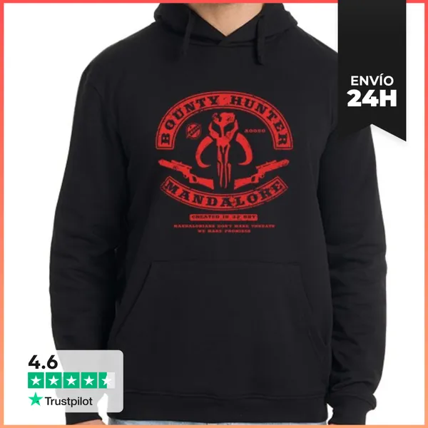 Sudadera Unisex Con Capucha Bounty Hunter Mandalore LaTostadora