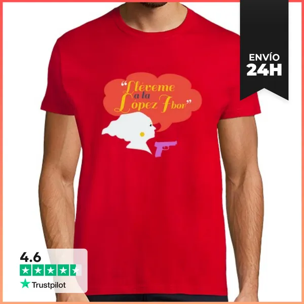 Camiseta Hombre Clásica Llevemé A La Lopéz Ibor LaTostadora