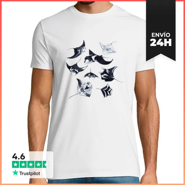 Camiseta Hombre Clásica MANTARRAYAS LaTostadora