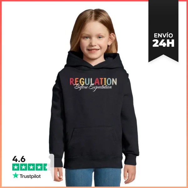 Sudadera Para Niños Con Capucha Regulación Antes De La