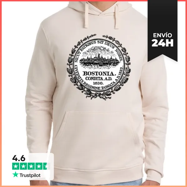 Sudadera Unisex Con Capucha 22 - Boston Massachusetts LaTostadora