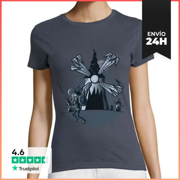 Camiseta Mujer Clásica Monstruos De Viento LaTostadora