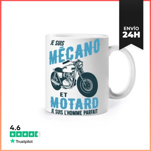 Taza Motociclista Y Mecánico LaTostadora