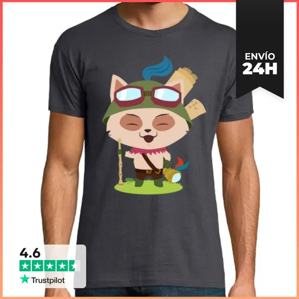 Camiseta Hombre Clásica Teemo Chico LaTostadora