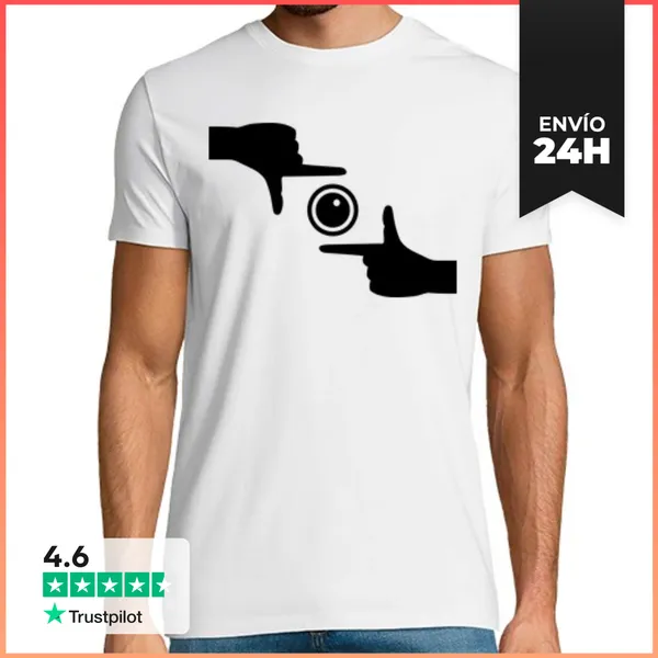 Camiseta Hombre Clásica Cámara De Las Manos LaTostadora