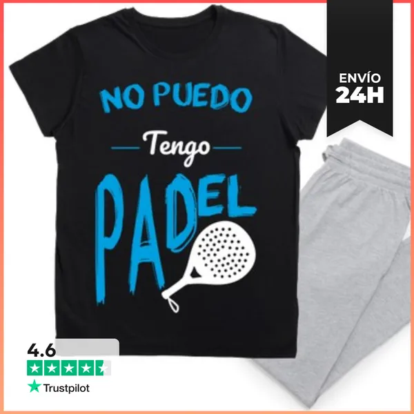 Pijama No Puedo Tengo Pádel - Azul Y Blanco LaTostadora