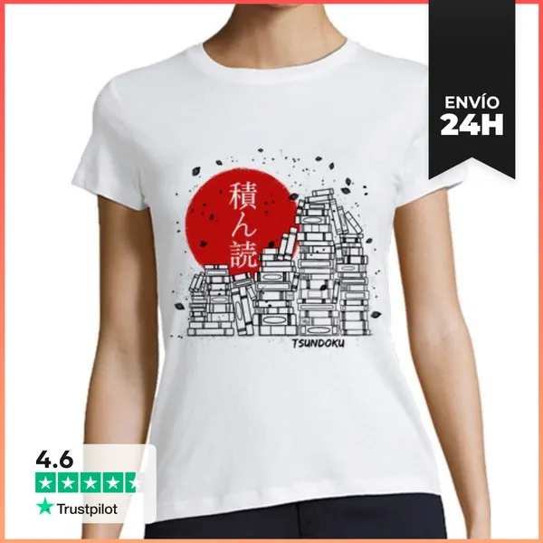 Camiseta Mujer Clásica Tsundoku LaTostadora