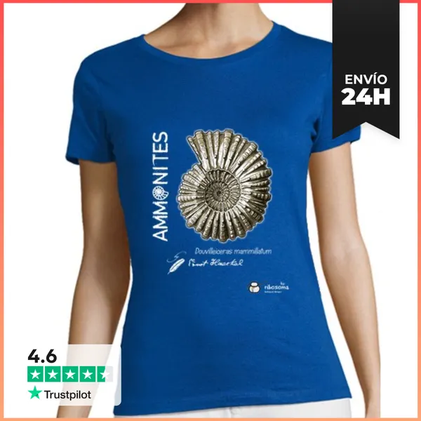 Camiseta Mujer Clásica Ammonites LaTostadora