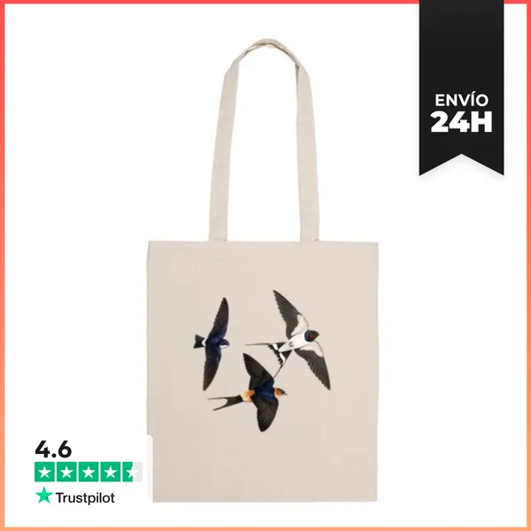 Bolsa De Tela Golondrinas LaTostadora