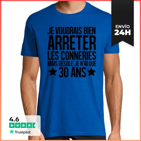 Camiseta Hombre Clásica Lo Siento Solo Tengo 30 Años LaTostadora
