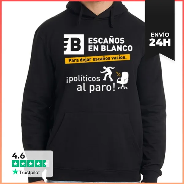 Sudadera Unisex Con Capucha Políticos Al Paro LaTostadora