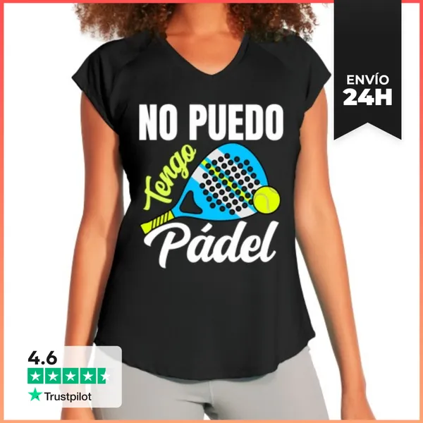 Camiseta Deportiva Mujer No Puedo Tengo Padel LaTostadora