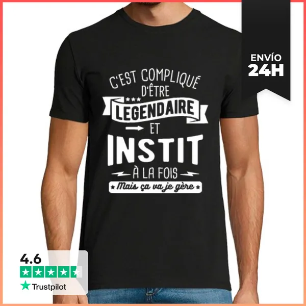 Camiseta Hombre Clásica Legendario E Instit Tanto LaTostadora