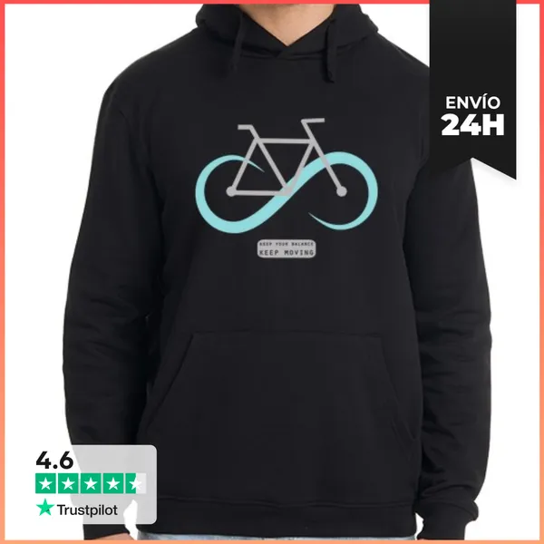 Sudadera Unisex Con Capucha Keep Moving LaTostadora