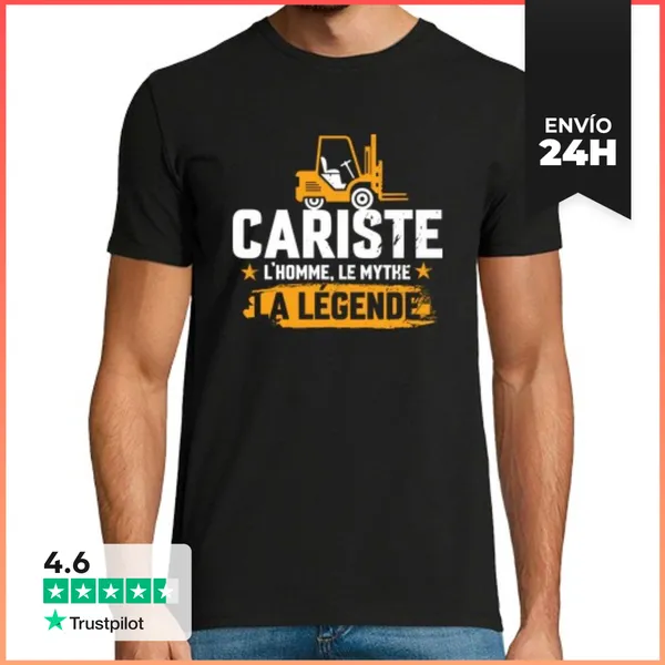 Camiseta Hombre Clásica Conductor Profesión Humor Leyenda Hombr