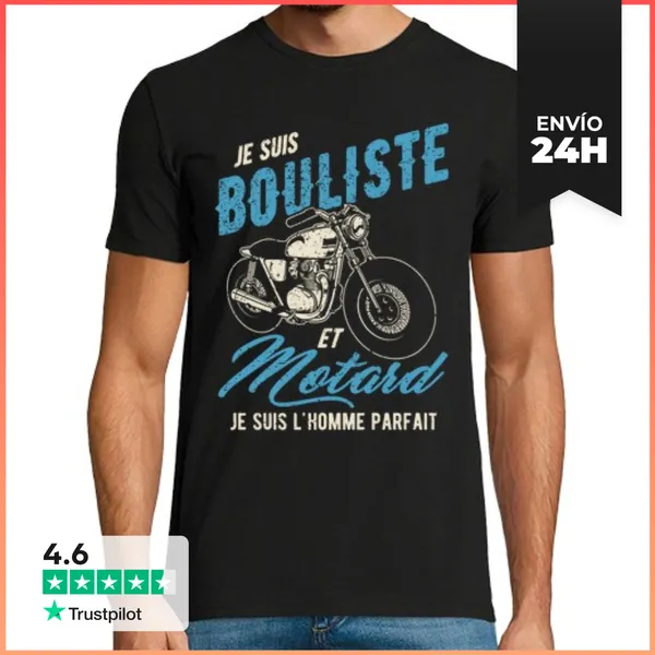 Camiseta Hombre Clásica Cita De Jugador De Bolos Y Motociclista