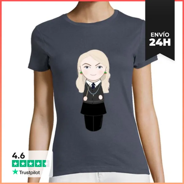 Camiseta Mujer Clásica Kokeshi Luna Lovegood LaTostadora