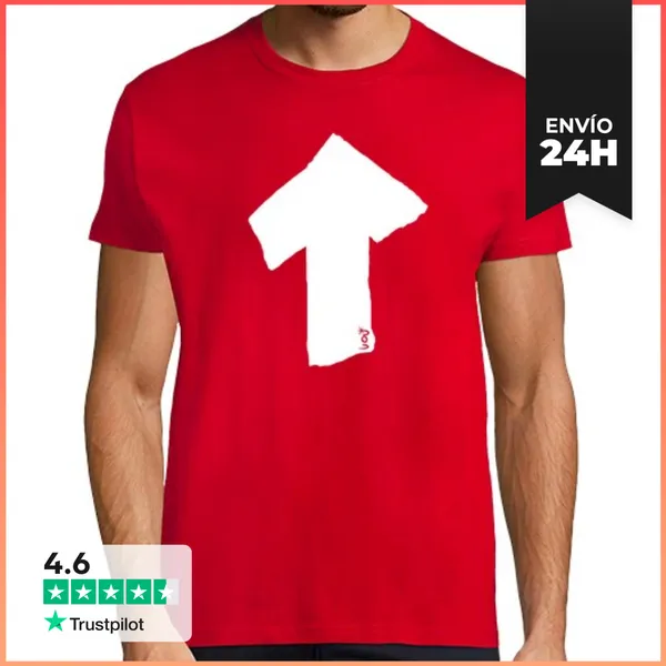Camiseta Hombre Clásica Flecha BLANCA LaTostadora