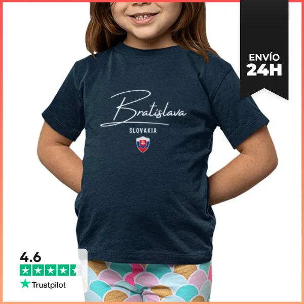 Camiseta Clásica Para Niños Bratislava Eslovaquia, Amo Bratislava