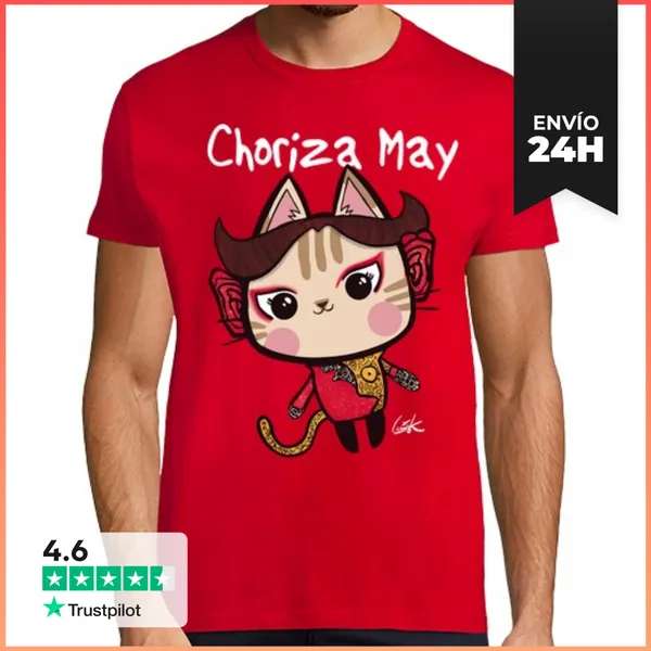 Camiseta Hombre Clásica Choriza Chico LaTostadora