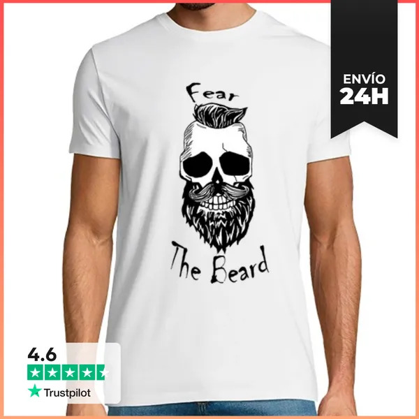 Camiseta Hombre Clásica Una Camisa De Hombre, Tema La Barba