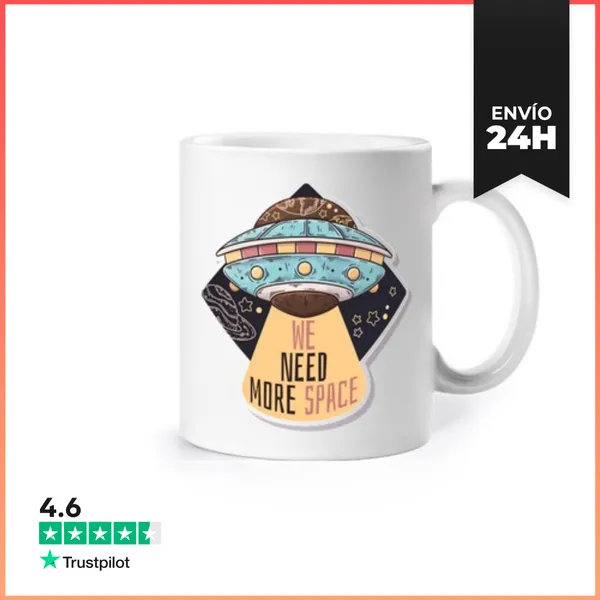 Taza Ovni Extraterrestre Más Espacio LaTostadora