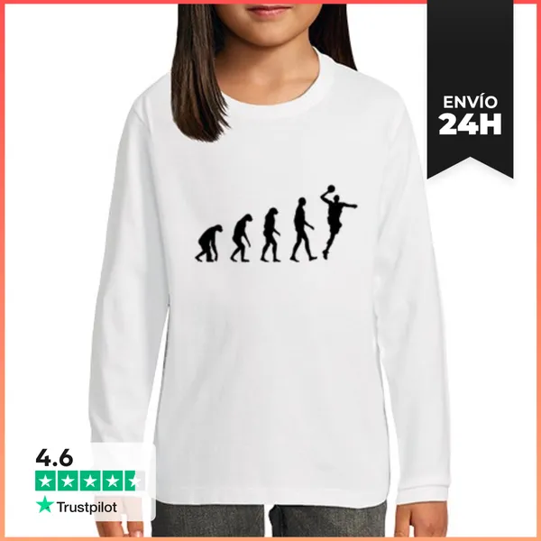 Camiseta Manga Larga Para Niños Balonmanoblog 4 LaTostadora