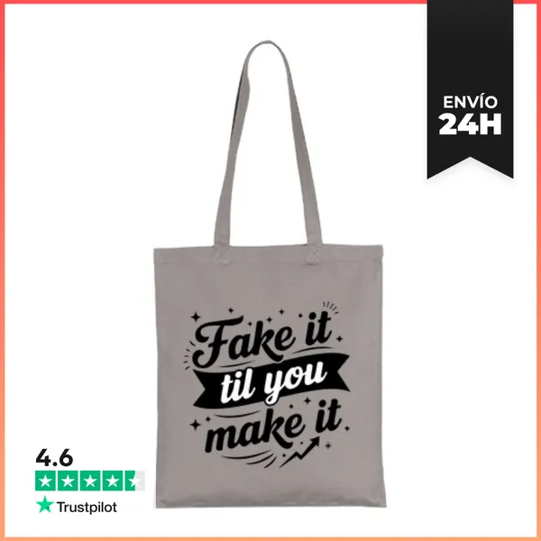 Bolsa De Tela Finge Hasta Que Lo Logres LaTostadora