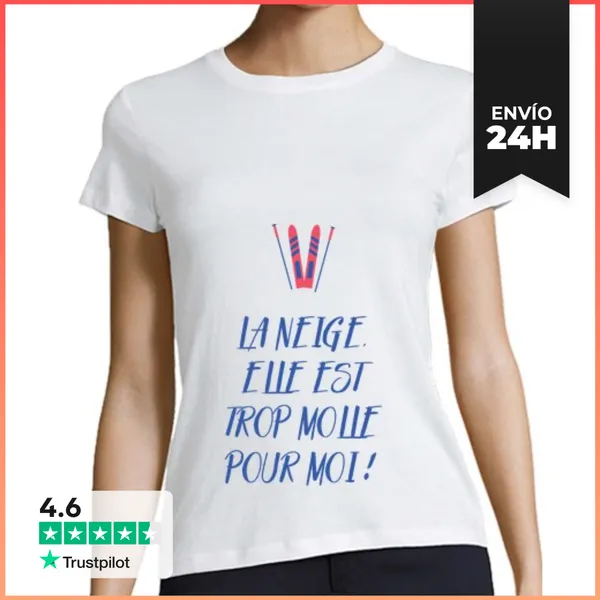 Camiseta Mujer Clásica La Nieve Es Muy Suave Para Mi LaTostadora