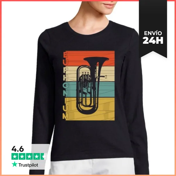 Camiseta Mujer Manga Larga Camiseta De Regalo Para Banda De