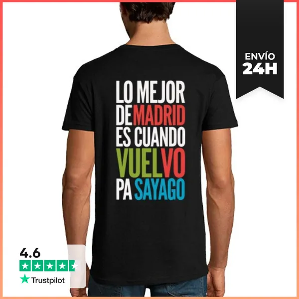 Camiseta Hombre Clásica Lo Mejor De Madrid LaTostadora
