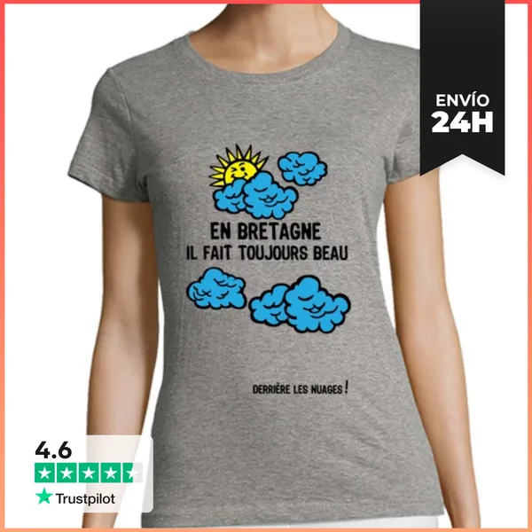 Camiseta Mujer Clásica En Bretaña Siempre Es Bueno LaTostadora