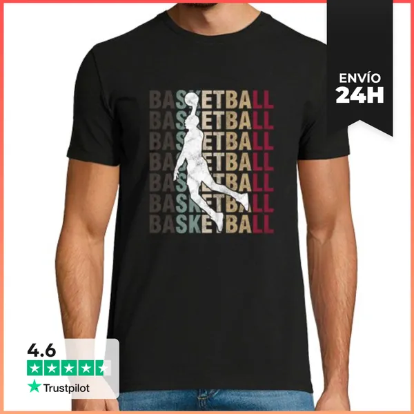 Camiseta Hombre Clásica Equipo De Baloncesto Entrenador Jugadores