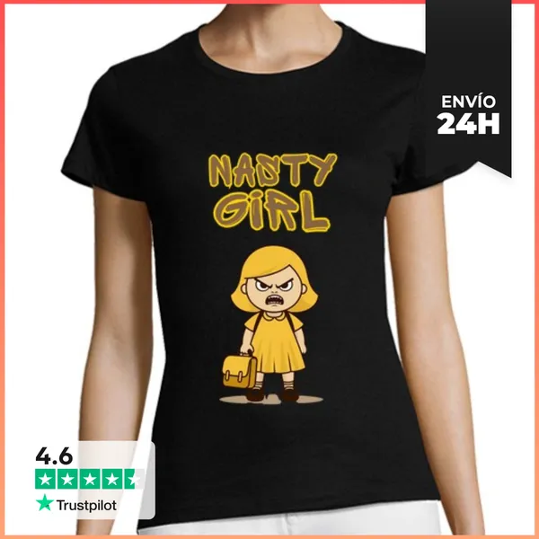 Camiseta Mujer Clásica Chica Mala LaTostadora