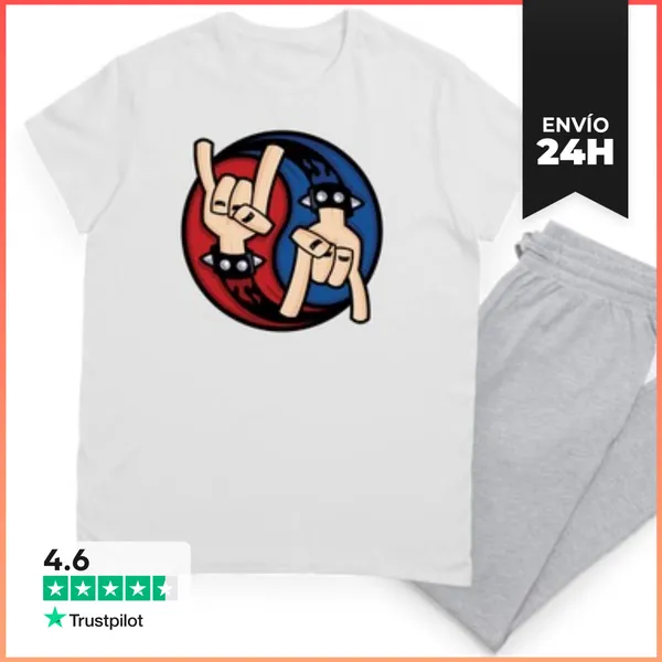 Pijama Cuernos Del Diablo Rock And Roll Yin Ya LaTostadora