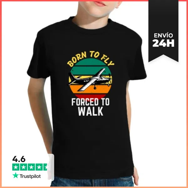 Camiseta Clásica Para Niños Piloto Avión Aviación Refrán Gracioso