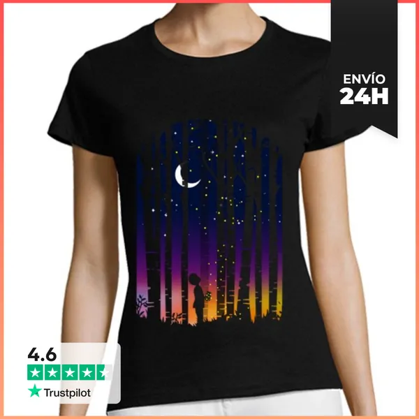 Camiseta Mujer Clásica Luciérnagas LaTostadora
