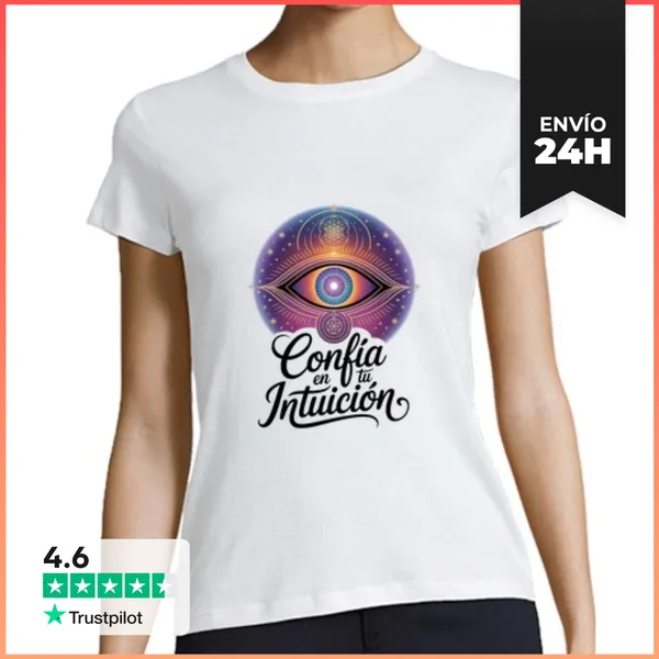 Camiseta Mujer Clásica Confia En Tu Intuicion 2 CM LaTostadora