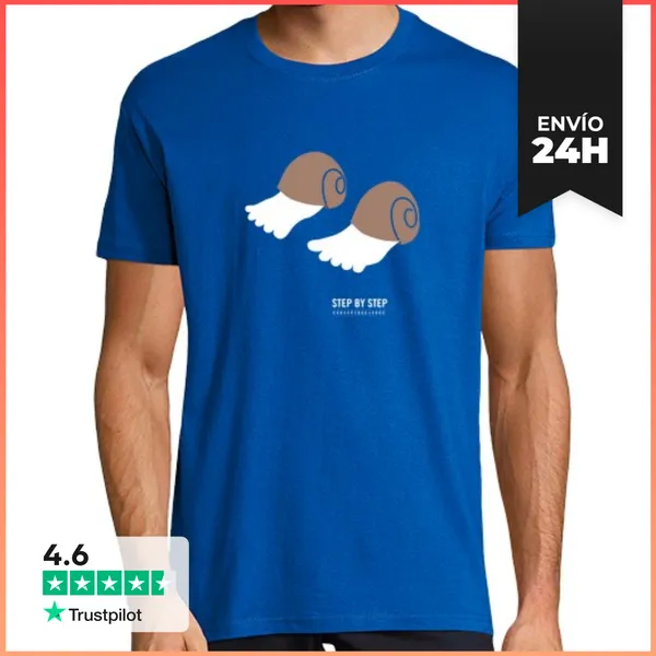 Camiseta Hombre Clásica Step By Step LaTostadora