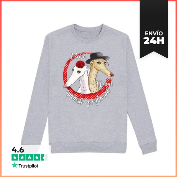 Sudadera Unisex Spanish Greyhound LaTostadora