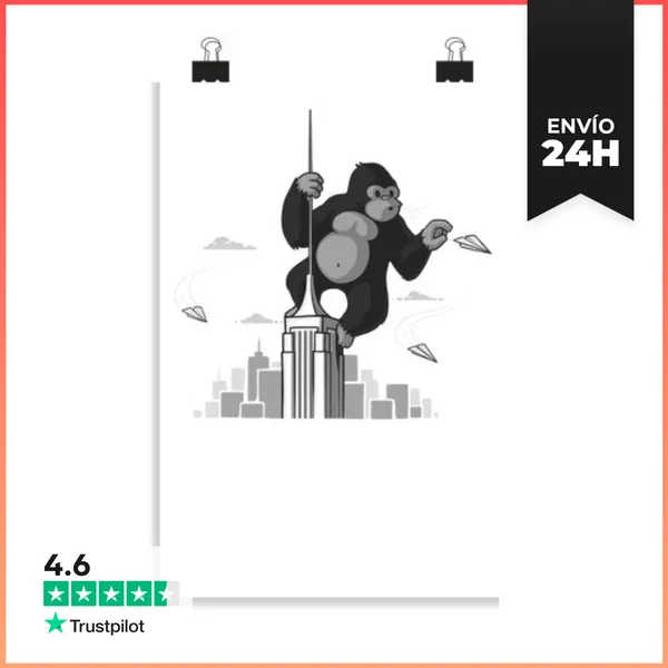 Póster Vertical Jugando Con Aviones LaTostadora