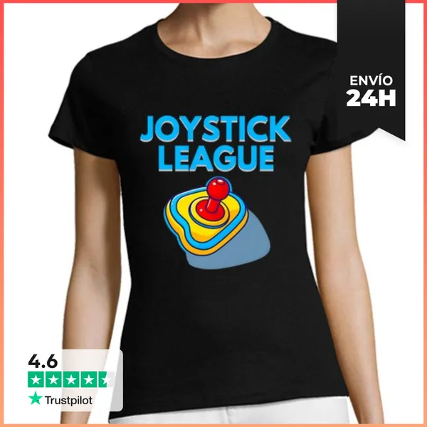 Camiseta Mujer Clásica Liga De Joystick LaTostadora