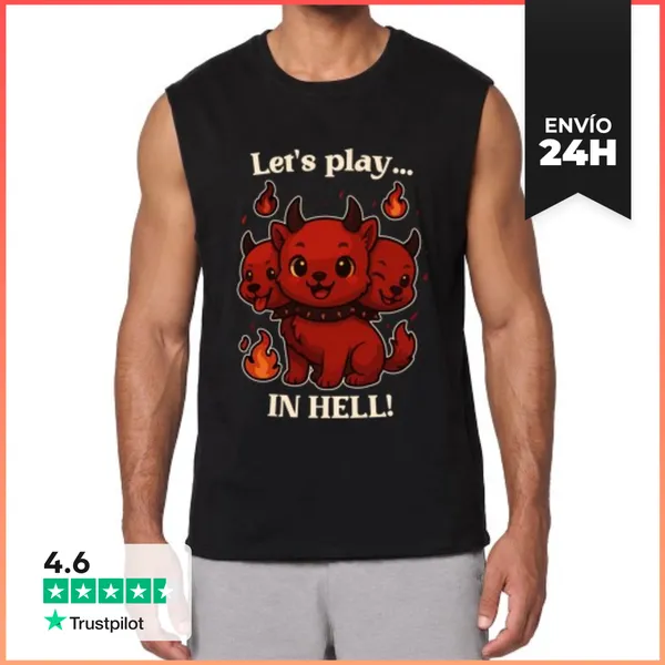 Camiseta Sin Mangas LETS PLAY IN HELL LaTostadora