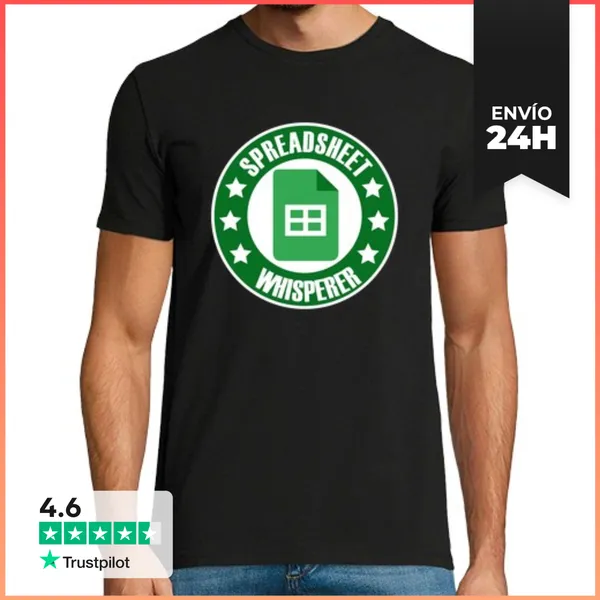 Camiseta Hombre Clásica Susurrador De Hojas De Cálculo Excel Co